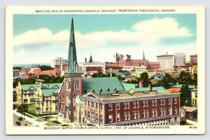 Louisville Presbyterian Theological Seminary, Baptist Church Vintage Postcard P8 - Picture 1 of 2