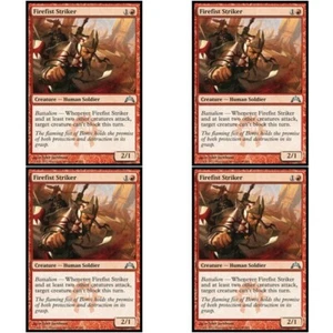 4 x FIREFIST STRIKER NM Gatecrash mtg Red - Human Unc - Picture 1 of 1