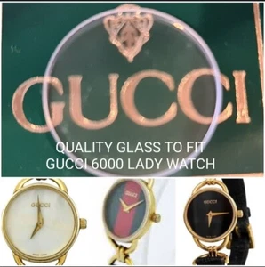 Reloj Cristal Se Adapta a Reloj GUCCI SEÑORA 6000L 6000.2.L 6000 L - Imagen 1 de 3
