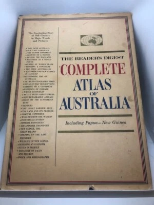 Reader's Digest Complete Atlas of Australia (Hardcover 1968) & Poster - Image 1 of 4