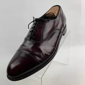 Scarpe stringate Florsheim Oxford bordeaux in pelle con cappuccio punta tonda misura 10,5/3E - Foto 1 di 12