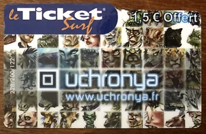 SURF TICKET UCHRONYA PREPAID KARTE PREPAID KARTE CALLING CARD KEINE TELEKARTE - Bild 1 von 2