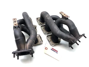 2010-2016 PORSCHE PANAMERA 4 AWD LEFT RIGHT EXHAUST MANIFOLD HEADERS SET X2 OEM. - Picture 1 of 8