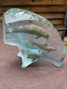 Robert Wyland "Dolphin Wonder Acrylic MAKE OFFER #ConTomDSS - Picture 1 of 1