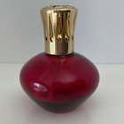 REDOLERE Oil Fragrance Lamp Ruby Red Glass Gold Diffuser Cap 