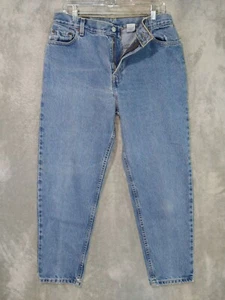 Vintage Levis 550 Jeans Womens 14 Petite Blue Denim Relaxed Fit Tapered Leg Y2K - Picture 1 of 9