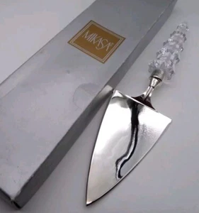 MIKASA STARSHINE Tortenheber österreichischer Bleikristallgriff, versilbert, in Box - Bild 1 von 10