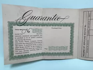Orologio Rolex Vintage Ultra Raro Aperto Scritto a Mano Certificato Vuoto Garanzia R3 - Foto 1 di 11
