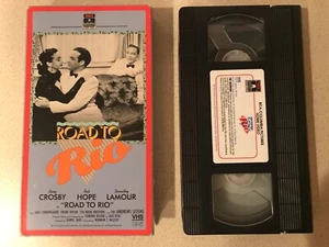 Road to Rio (VHS, 1988) Bing Crosby, Bob Hope, Dorothy Lamour - Picture 1 of 3