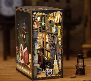 Nuevo kit de libros de farmacia Magic Nook, hágalo usted mismo final de libro gato bruja hágalo usted mismo construir - Imagen 1 de 9