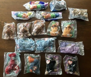 Vintage 1998 McDonalds TY Teenie Beanie Babies, NEW, Lot Of 17 Happy Meal Toys - Picture 1 of 9