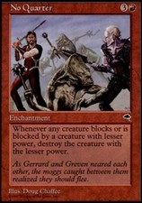 4x No Quarter ~ Near Mint Tempest MTG Magic x4 4 UltimateMTG Playset Red Card