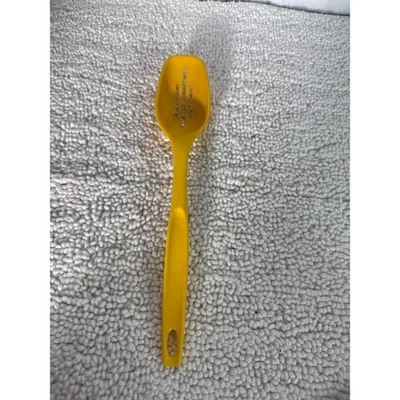 VTG Yellow Foley Slotted Spoon Kitchen Utensil Gadget for Cooking Serving Baking - Image 1 of 4