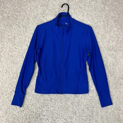 Chaqueta Old Navy Active Powersoft para mujer pequeña pequeña azul pequeña cremallera completa atletismo Foto 1 de 4