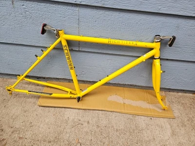 1987 Schwinn High Sierra Mountain Bike ATB Quadro + Garfo 19" Amarelo - Imagem 1 de 4