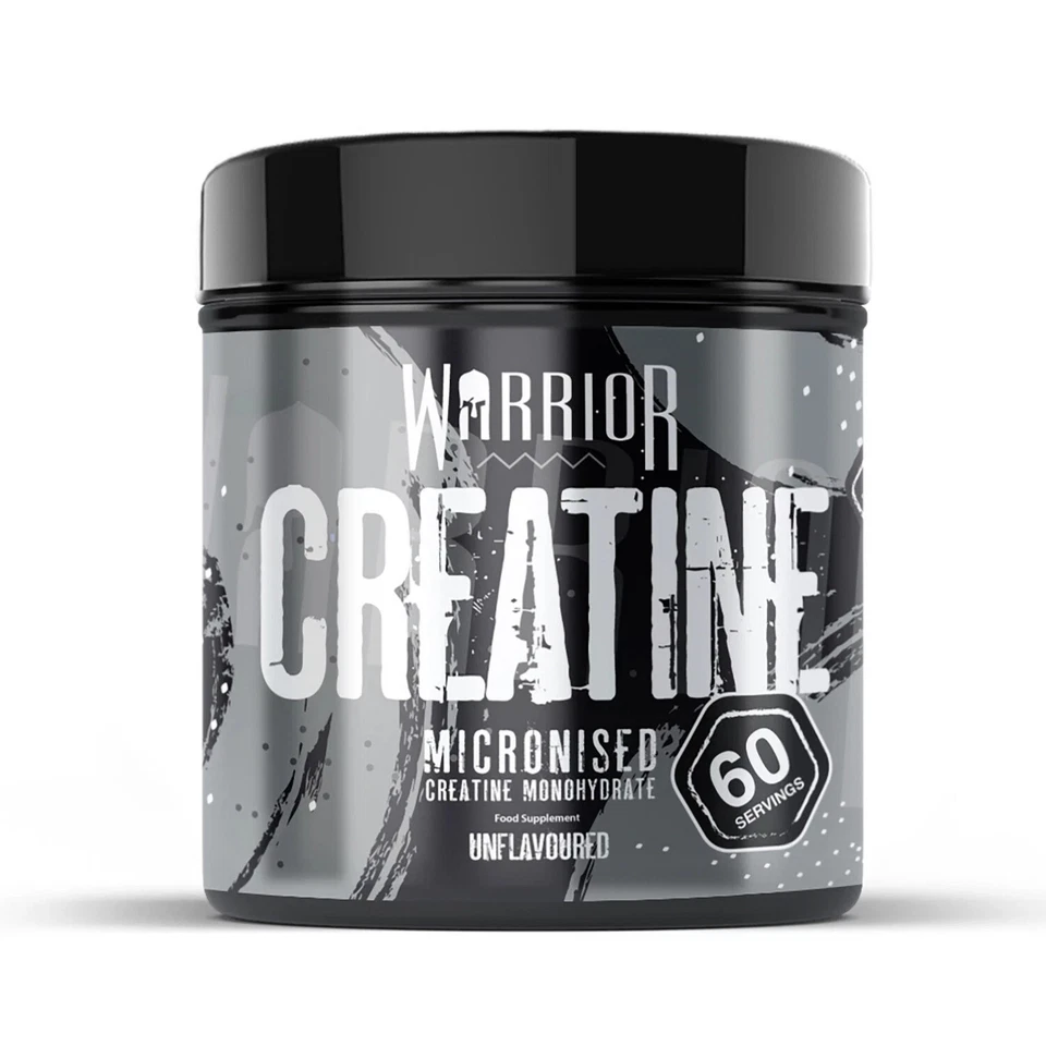 BODYBUILDING WAREHOUSE Warrior Creatine Monohydrate Powder - Micronised - Unflavoured, 300g