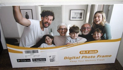 10.1" WiFi Digital Photo Frame HD Touchscreen 16GB Storage BRAND NEW App support - Image 1 of 4