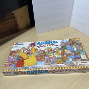1996 ARTHUR GOES TO THE LIBRARY Game Milton Bradley Missing 1 Book(reprint Incl) - Picture 1 of 15