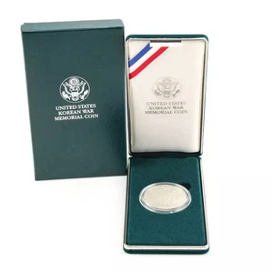 1991-P Korean War Commemorative Silver Dollar Proof - Picture 1 of 1
