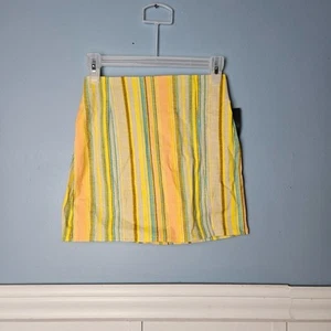 Art Class Yellow Stripe Skirt Girls Large - Picture 1 of 4