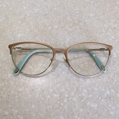 Tiffany & Co. TF 1127 6123 Tortoise and Gold Eyeglasses Frames 54-16-140 - Image 1 of 4