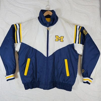 University of Michigan Wolverines Pro Player Puffer Jacket Men's L Vintage 90s - Image 1 of 4