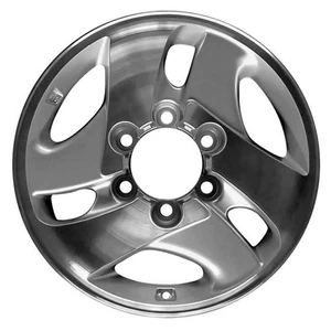 16x7 6 Spoke Used Aluminum Wheel Machined and Painted Medium Silver WHL-69408 - Picture 1 of 1