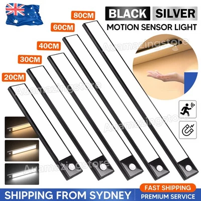 Dimmable LED Motion Sensor Under Closet Light Rechargeable Magnetic Cabinet Lamp - image 1 of 4