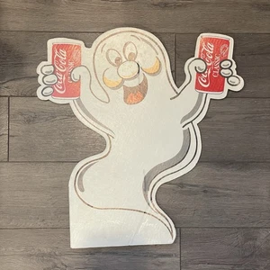 Vintage Halloween Coca Cola Coke Cardboard Store Display Advertisement 20”x21” - Picture 1 of 10