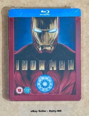 IRON MAN - PLAY.COM UK EXCLUSIVE BLU RAY STEELBOOK - NEW & SEALED - Image 1 of 4