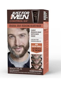 Just For Men Control GX Grey Reducing Beard Wash, All Shades, 118 ml AU - Picture 1 of 6