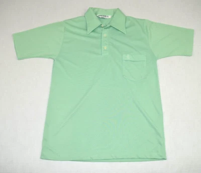 Vintage Penguin polo Shirt Grand Slam Munsingwear Size S 70s Mint Green Made USA - Image 1 of 4