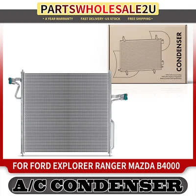 A/C Condenser for Ford Explorer Ranger Mazda B4000 Mercury Mountaineer V6 4.0L - Image 1 of 4