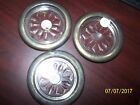 Vintage Silver and Glass Coasters Set of 3