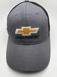CHEVROLET Hat-Black-Mesh-Snapback-Trucker Cap-Car Auto Street Garage-Hit GR26 - Picture 1 of 7