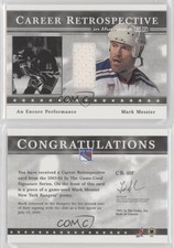 2003-04 In the Game-Used Signature Series Silver /50 Mark Messier #CR-10F HOF