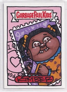 2024 Topps GPK Faulige Poesie doppelte Iris 4-äugige Ida Skizzenkarte - Kimber Grobman - Bild 1 von 2