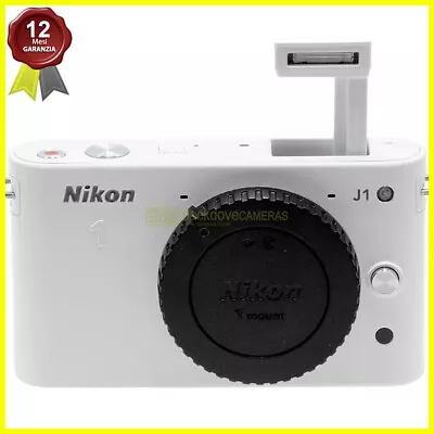 Fotocamera Nikon 1 J1 white body fotocamera digitale mirrorless. J-1 Bianca. - Bild 1 von 4