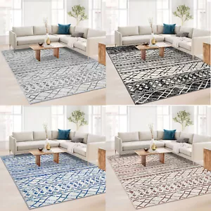 KUTA Morocca Area Rug 5x7 Washable Boho Living Room Rug Non-Slip Ultra Soft Rug - Picture 1 of 30