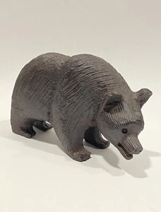 Bear Sculpture Hand Carved Wood - Picture 1 of 9