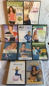 10 Workout DVD Set Set für Frauen Anfänger Kathy Smith Jane Fonda Yoga Übung - Bild 1 von 7