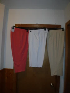 Pull On Women's Soft Capri Pants ,XXL,XL,MD,Croft & Barrow, Sonoma NWT - Picture 1 of 20