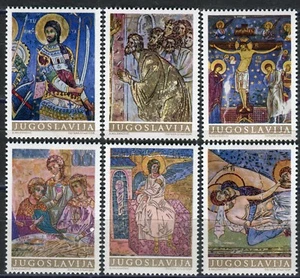 1322 - Yugoslavia 1969 - Frescoes from Monasteries- MNH Set - Picture 1 of 2