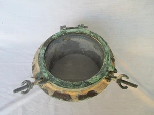 Antique bronze/ brass porthole vintage salvaged porthole nautical antique - Picture 1 of 10