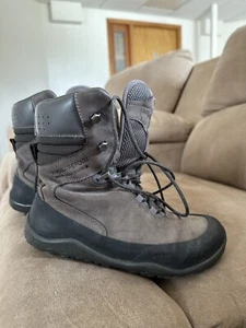 Vivobarefoot Dark Grey TRACKER Hi Fg Leather Boots - Picture 1 of 4