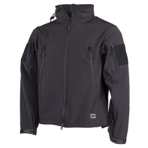 Premium Tactical Military Waterproof Mens Soft Shell Jacket SCORPION - Black - Picture 1 of 5