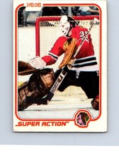 HOCKEY CARD O-PEE-CHEE 1981 CHICAGO BLACK HAWKS TONY ESPOSITO SUPER ACTION #638 