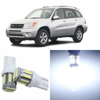 Paquete de 8 luces LED interiores blancas súper brillantes para Toyota RAV4 2001-2005 Foto 1 de 4