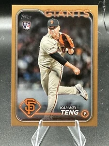 2024 Topps Update KAI-WEI TENG Gold #0979/2024 Rookie RC #US212 Giants - Imagen 1 de 3