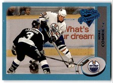 2002-03 O-Pee-Chee Premier Blue Mike Comrie /500 #22 Edmonton Oilers